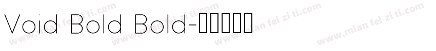 Void Bold Bold字体转换